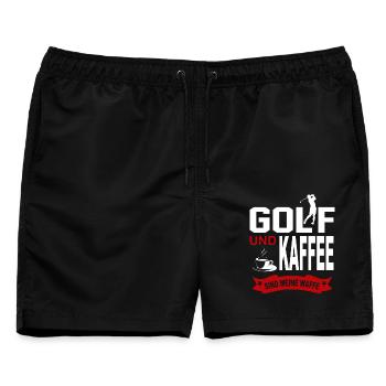 Golf Golfer Verein Golfspieler Sport für Golfer - Männer Badeshorts - Schwarz - Vorne - AI Model Male 178 light (178cm)