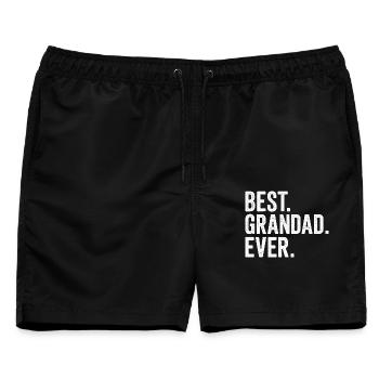 Bester Opa aller Zeiten - Männer Badeshorts - Schwarz - Vorne - AI Model Male 178 light (178cm)