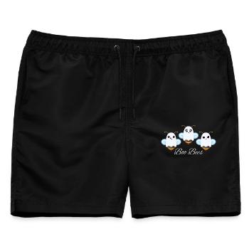 Buh-Bienen - Männer Badeshorts - Schwarz - Vorne - AI Model Male 178 light (178cm)