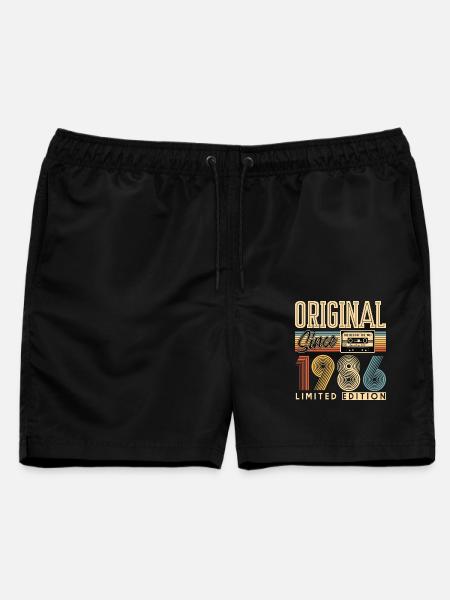 40. Geburtstag, 40 Jahre - Männer Badeshorts - Schwarz