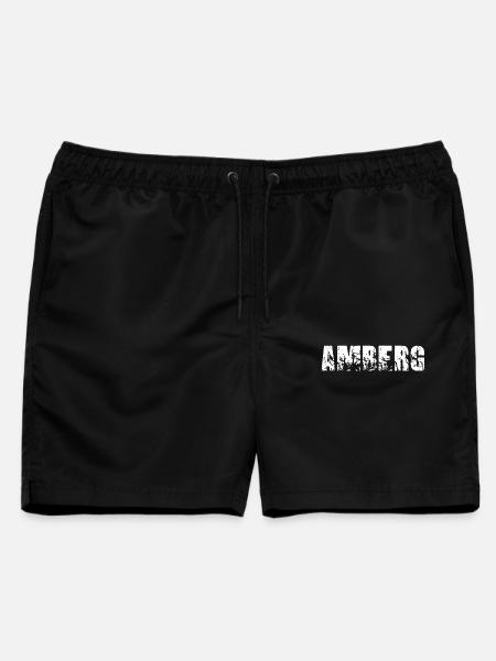 Amberg - Männer Badeshorts - Schwarz