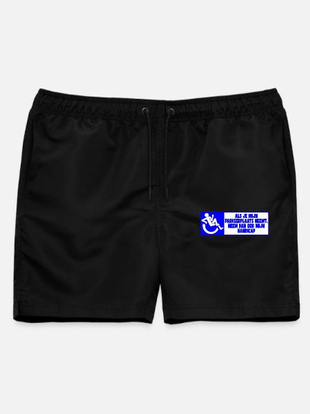 Mein Parkplatz, also auch mein Handicap! - Männer Badeshorts - Schwarz