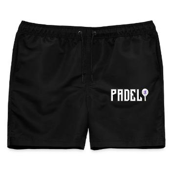 Padel - Männer Badeshorts - Schwarz - Vorne - AI Model Male 178 light (178cm)