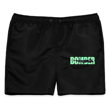 Bomber B-52 Stratofortress - Männer Badeshorts - Schwarz - Vorne - AI Model Male 178 light (178cm)