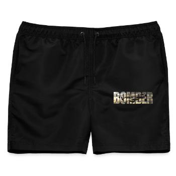 Bomber Avro Lancaster - Männer Badeshorts - Schwarz - Vorne - AI Model Male 178 light (178cm)