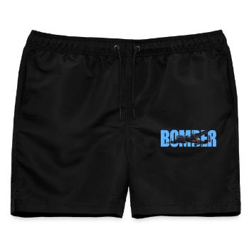 Bomber Avro Lancaster - Männer Badeshorts - Schwarz - Vorne - AI Model Male 178 light (178cm)
