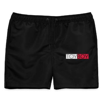 ToyBoy2 - Männer Badeshorts - Schwarz - Vorne - AI Model Male 178 light (178cm)
