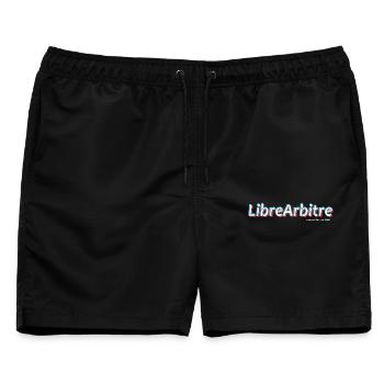 Freier Wille - Männer Badeshorts - Schwarz - Vorne - AI Model Male 178 light (178cm)