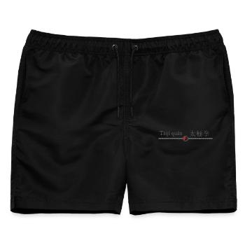 Symbol Tai Chi - Yoga Buddha Entspannung - Männer Badeshorts - Schwarz - Vorne - AI Model Male 178 light (178cm)
