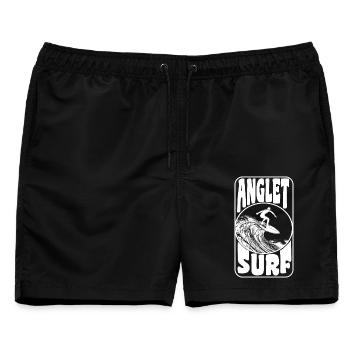 ANGLET - Männer Badeshorts - Schwarz - Vorne - AI Model Male 178 light (178cm)