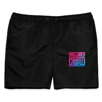 Mallorca Crew - Männer Badeshorts - Schwarz - Vorne - AI Model Male 178 light (178cm)