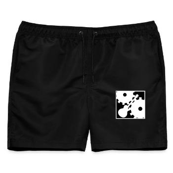 Rock against the Machine - Männer Badeshorts - Schwarz - Vorne - AI Model Male 178 light (178cm)