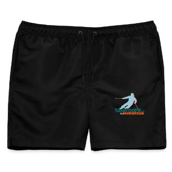 Telemark ist fantastisch - Männer Badeshorts - Schwarz - Vorne - AI Model Male 178 light (178cm)
