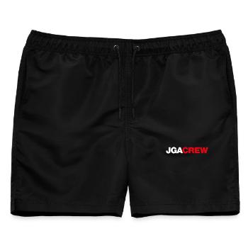 JGA Party-Crew - Männer Badeshorts - Schwarz - Vorne - AI Model Male 178 light (178cm)