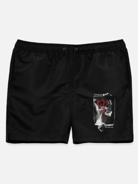 Hirnfäule - Männer Badeshorts - Schwarz