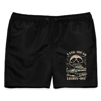 Panzer Trupp Legion-Ost - Männer Badeshorts - Schwarz - Vorne - AI Model Male 178 light (178cm)