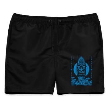Tikki Tribe - Männer Badeshorts - Schwarz - Vorne - AI Model Male 178 light (178cm)