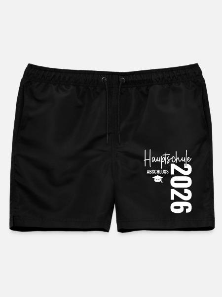 Hauptschule Abschluss - Hauptschulabschluss 2026  - Männer Badeshorts - Schwarz