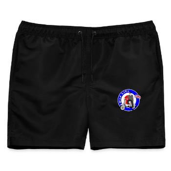 Mod Leben - Männer Badeshorts - Schwarz - Vorne - AI Model Male 178 light (178cm)