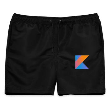programmierer nerd computer source neu K sign pc c - Männer Badeshorts - Schwarz - Vorne - AI Model Male 178 light (178cm)