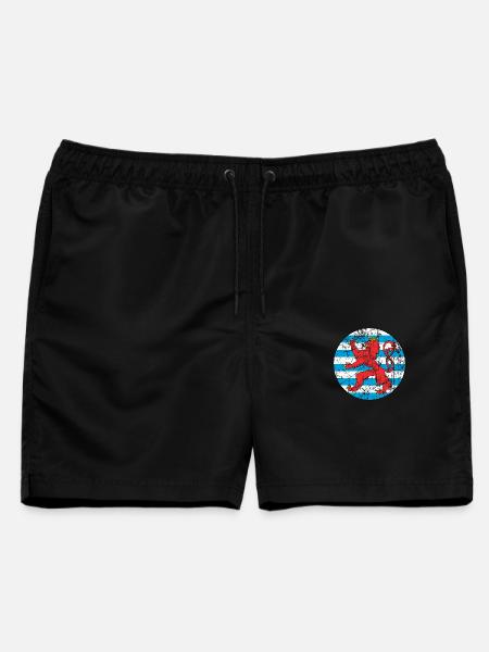 Luftfahrt Luxemburg Luxemburg Luftwaffe - Männer Badeshorts - Schwarz
