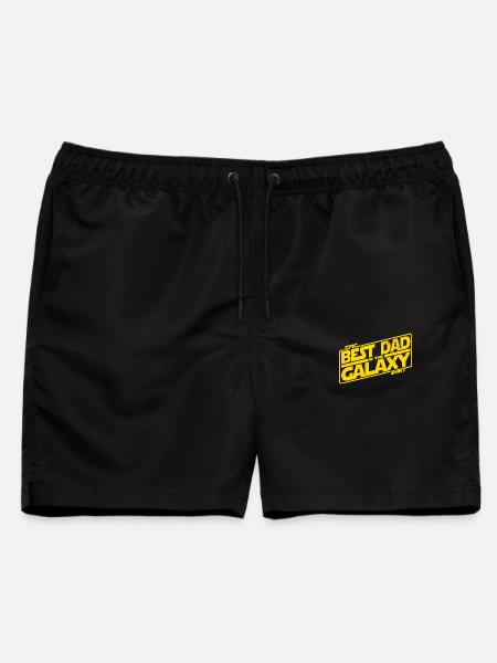 Beste Galaxy Kartoffel - Männer Badeshorts - Schwarz