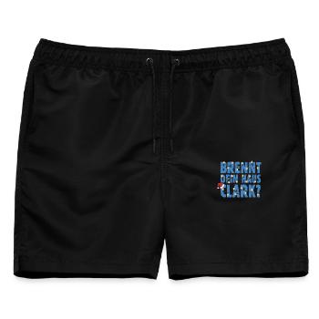 Brennt dein Haus Clark Weihnachten Tante Bethany - Männer Badeshorts - Schwarz - Vorne - AI Model Male 178 light (178cm)