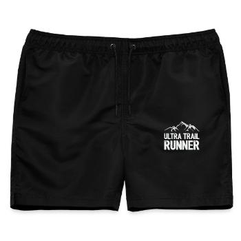 Ultra Trail Runner - Männer Badeshorts - Schwarz - Vorne - AI Model Male 178 light (178cm)