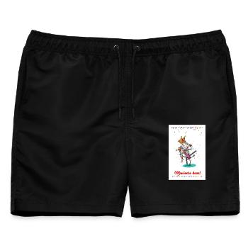 Karneval in Köln - Männer Badeshorts - Schwarz - Vorne - AI Model Male 178 light (178cm)