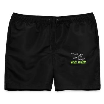 Auto Tuning Schrauber Kult Shirt, Altes Auto (25) - Männer Badeshorts - Schwarz - Vorne - AI Model Male 178 light (178cm)