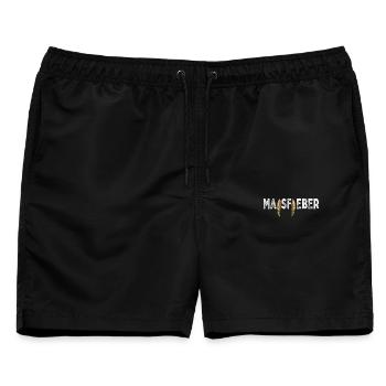 Maisfieber Mais Landwirtschaft Maisernte Bauer - Männer Badeshorts - Schwarz - Vorne - AI Model Male 178 light (178cm)
