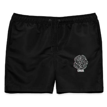 Neon-Glitch-Gehirnfehler - Männer Badeshorts - Schwarz - Vorne - AI Model Male 178 light (178cm)