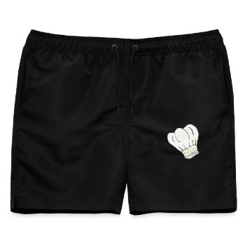 Kochmütze sternenmuster, kochen, schenken männer - Männer Badeshorts - Schwarz - Vorne - AI Model Male 178 light (178cm)