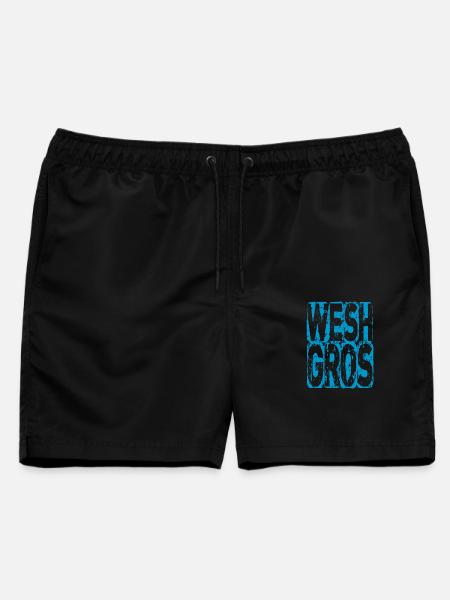 wesh big expression teen - Männer Badeshorts - Schwarz