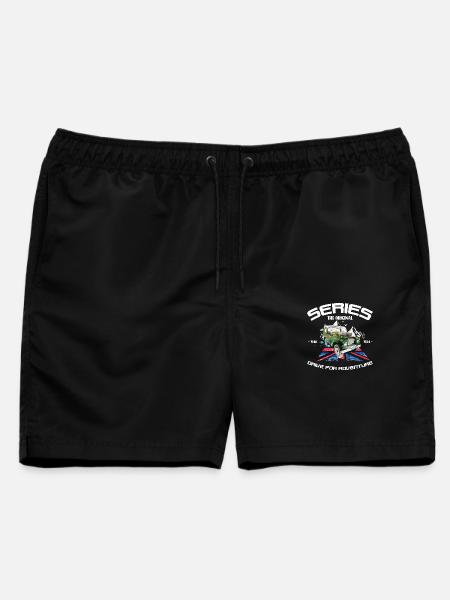 Defender Land-Rover Serie Original - Männer Badeshorts - Schwarz