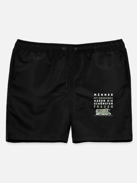 Wohnmobil Männer – Schönste Frauen - Männer Badeshorts - Schwarz