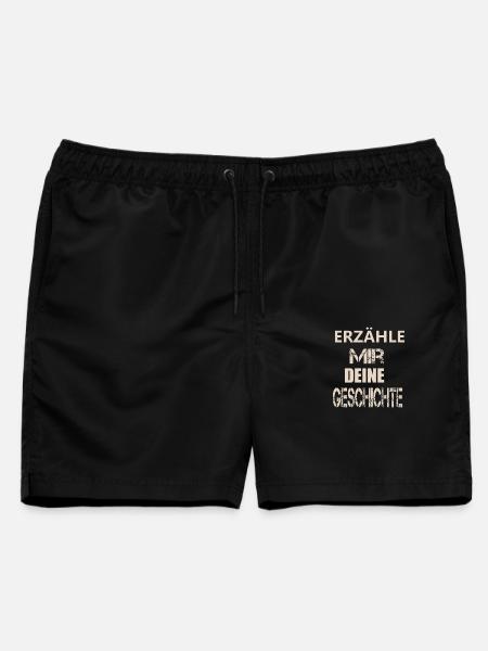 ERZÄHLE MIR DEINE GESCHICHTE - Männer Badeshorts - Schwarz