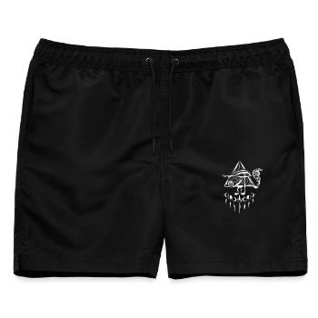 Horus Auge Horusauge - Männer Badeshorts - Schwarz - Vorne - AI Model Male 178 light (178cm)