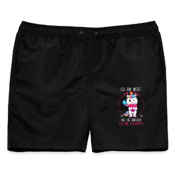 Ich bin nicht wie die Anderen, ich bin schlimmer. - Männer Badeshorts - Schwarz - Vorne - AI Model Male 178 light (178cm)