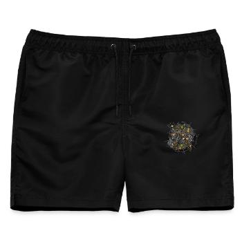 Spinne - Männer Badeshorts - Schwarz - Vorne - AI Model Male 178 light (178cm)
