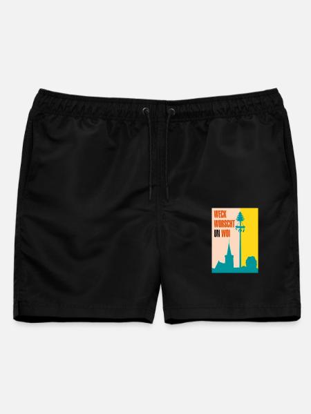 Die 3-faltigkeit der Kerb - Männer Badeshorts - Schwarz