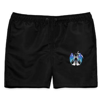 Sensenmänner designs, Feuerflügel, Fantasy Prints - Männer Badeshorts - Schwarz - Vorne - AI Model Male 178 light (178cm)