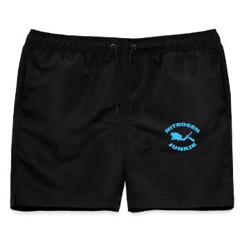 NITROGEN JUNKIE - Männer Badeshorts - Schwarz - Vorne - AI Model Male 178 light (178cm)