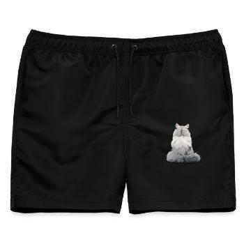 Persisch - Männer Badeshorts - Schwarz - Vorne - AI Model Male 178 light (178cm)