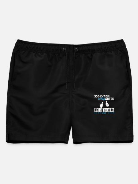 Fachinformatiker - Männer Badeshorts - Schwarz