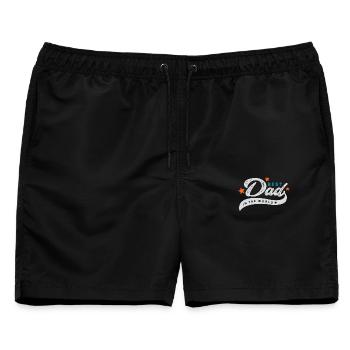 Bester Vater der Welt - Männer Badeshorts - Schwarz - Vorne - AI Model Male 178 light (178cm)