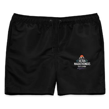 Ultra-Marathonläufer machen es länger - Männer Badeshorts - Schwarz - Vorne - AI Model Male 178 light (178cm)