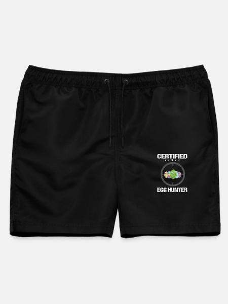 Certified Egg Hunter - Männer Badeshorts - Schwarz