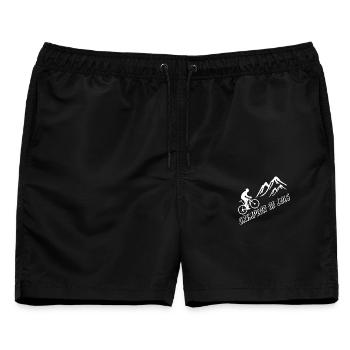 T-Shirt Radfahren Fahrrad Mountain Climber Kragen - Männer Badeshorts - Schwarz - Vorne - AI Model Male 178 light (178cm)