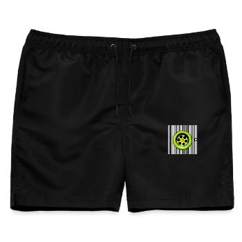SPOT - PROFI - Männer Badeshorts - Schwarz - Vorne - AI Model Male 178 light (178cm)